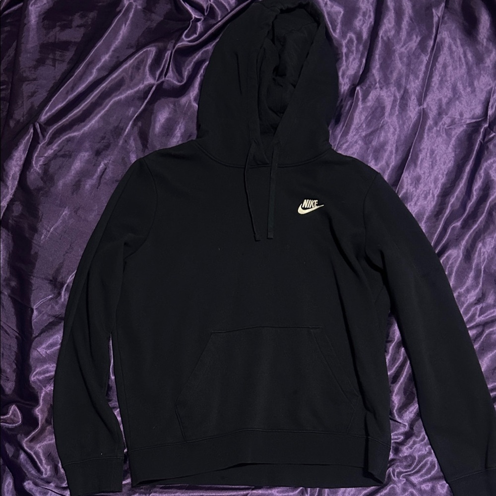 Nike Navy Crewneck Hoodie with White Swoosh